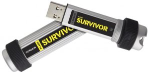 Флешка USB Corsair Survivor 32GB Silver (CMFSV3B-32GB)