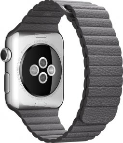 Ремінець HiC for Apple Watch 42mm - Leather Loop Band Gray