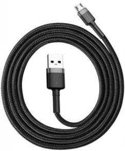 Кабель Baseus Cafule AM / Micro USB 1m Gray/Black