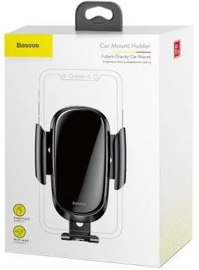 Фото: Кріплення для мобільного телефону Baseus Future Gravity Car Mount Black (SUYL-WL01) № 6 | KTC