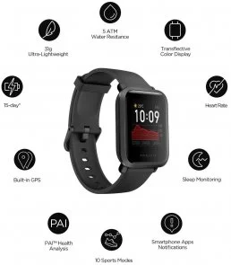 Фото: Смарт годинник Amazfit Bip S Carbon Black № 2 | KTC