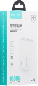 Батарея універсальна Hoco J38 10000mAh White (J38 White)