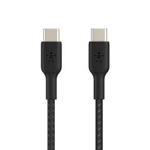 Кабель USB Type-C (CM/CM) 1м, Belkin Braided, Black