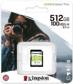 Карта пам'яті Kingston Canvas Select Plus SDXC 512GB (SDS2/512GB)