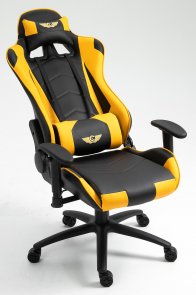 Крісло ігрове Frimecom Santos, Black/Yellow