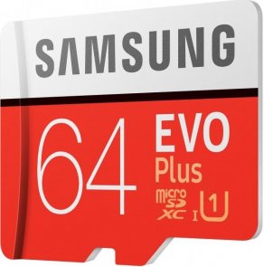 Карта пам'яті Samsung Evo Plus Micro SDXC 64GB (MB-MC64HA/RU)