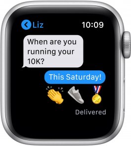 Смарт годинник Apple Watch Series 6 GPS 40mm Silver Aluminium Case with White Sport Band (MG283)