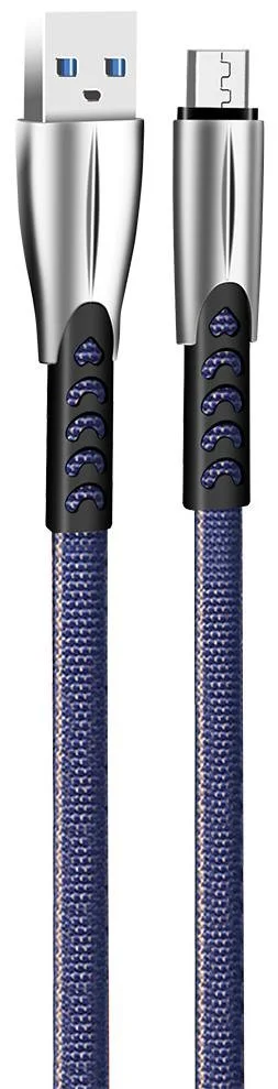 Фото: Кабель ColorWay Zinc Alloy AM / Micro USB 1m Blue (CW-CBUM011-BL) № 2 | KTC