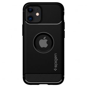 Чохол-накладка Spigen для iPhone 12 Mini - Rugged Armor Matte Black