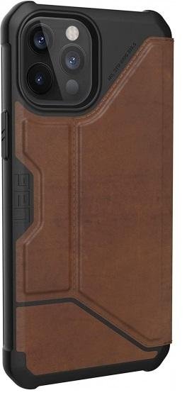 Чохол-книжка Urban Armor Gear для Apple iPhone 12 Pro Max - Metropolis Leather Brown