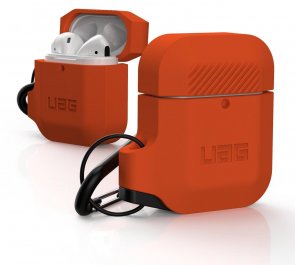 Чохол Urban Armor Gear for Airpods - Silicone Case Orange/Grey (10185E119732)