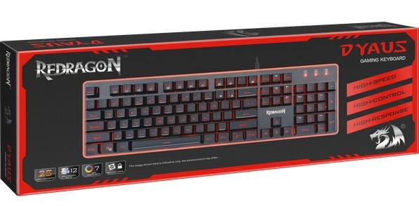 Клавіатура, Redragon Dyaus UA USB, Black ( Gaming )