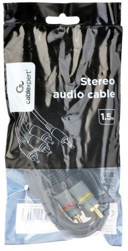 Кабель Cablexpert Jack 3.5mm M / 3xRCA 1.5m Black (CCAP-4P3R-1.5M)