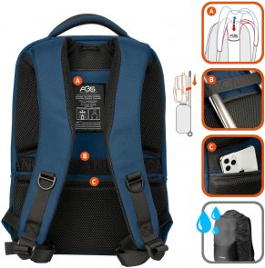 Рюкзак для ноутбука Tucano Luna Gravity AGS Blue (BKLUN15-AGS-B)