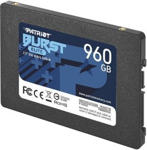 Твердотільний накопичувач Patriot Burst Elite SATA III 960GB (PBE960GS25SSDR)