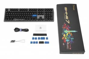 Фото: Клавіатура Ducky Shine 7 Cherry Blue Gray/Black (DKSH1808ST-CURALAHT1) № 10 | KTC
