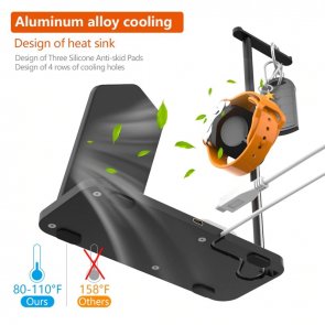 Док-станція Aoduke Wireless charge iPhone / Apple Watch / AirPods / AirPods Max - Black (OudeMAX-B3n1)