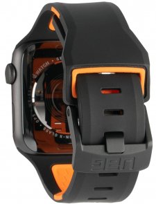 Ремінець UAG for Apple Watch 42/44mm - Civilian Silicone Black/Orange (19148D114097)