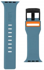  Ремінець UAG for Apple Watch 42/44mm - Civilian Silicone Slate/Orange (19148D115497)