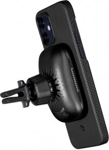 Чохол Pitaka for iPhone 12 - MagEZ Case Plain Black/Grey (KI1202M)