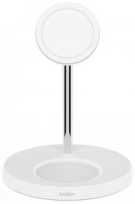 Док-станція Belkin 2in1 MagSafe iPhone 12 Wireless Charger White (WIZ010vfWH)