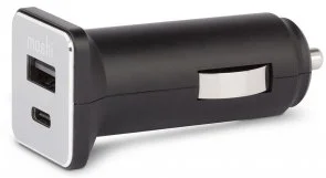 Фото: Автомобільний зарядний пристрій Moshi QuikDuo Car Charger USB-C PD/QC 36W Black (99MO022072) № 3 | KTC