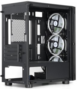 Корпус Crown CMC-GS40RGB2 Black with window (CMC-GS40RGB2 (No PSU))