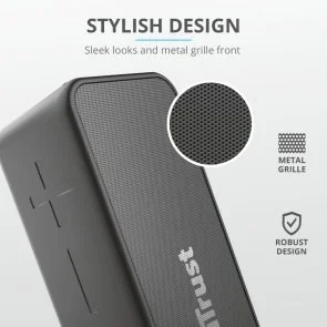 Фото: Портативна колонка Trust Zowy Max Stylish Bluetooth Black (23825_TRUST) № 7 | KTC