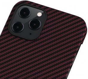  Чохол Pitaka for iPhone 12 Pro Max - MagEZ Case Twill Black/Red (KI1203PM)