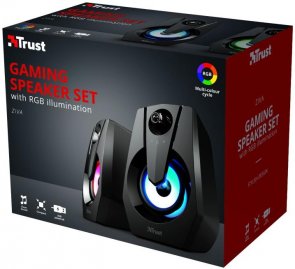 Колонки Trust Ziva RGB Illuminated Black (24071)