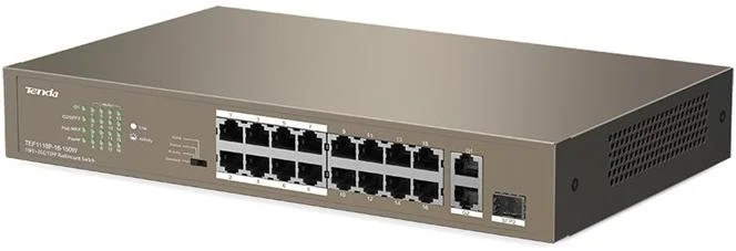 Фото: Комутатор Tenda TEF1118P-16-150W № 2 | KTC