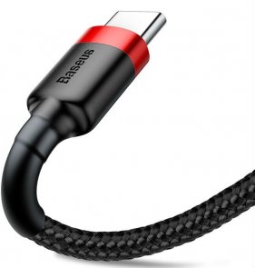 Кабель Baseus Cafule 2A AM / Type-C 3m Red/Black (CATKLF-U91)