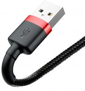 Фото: Кабель Baseus Cafule 1.5A AM / Lightning 2m Red/Black (CALKLF-C19) № 4 | KTC