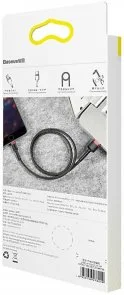 Фото: Кабель Baseus Kevlar 2.4A AM / Lightning 1m Black/Red (CALKLF-B19) № 9 | KTC