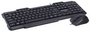 Фото: Комплект клавіатура+миша Maxxter KMS-CM-02-UA Black № 2 | KTC