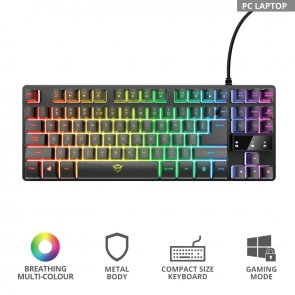 Клавіатура Trust GXT 833 Thado TKL Illuminated RU USB (23724)