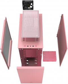 Корпус Deepcool Macube 110 Pink/Red with window (MACUBE110 PKRD)