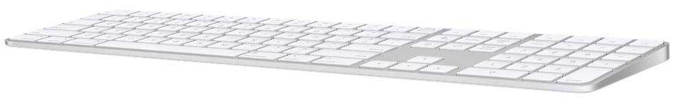 Клавіатура Apple Magic Keyboard RU with Touch ID and Numeric Keypad Silver (MK2C3RS/A)