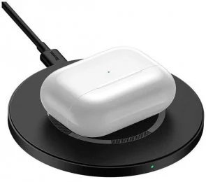 Фото: Бездротовий зарядний пристрій Baseus Simple Magnetic 15W Black (WXJK-E01) № 3 | KTC