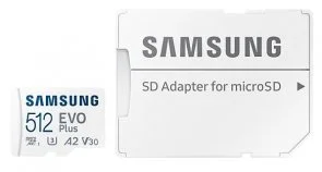 Фото: FLASH пам'ять Samsung Evo Plus Micro SDXC 512GB with adapter (MB-MC512SA/EU) № 4 | KTC