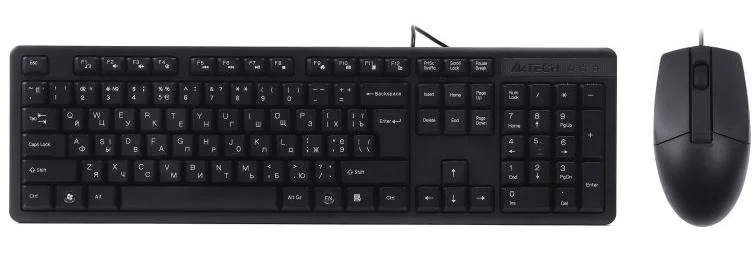 Фото: Комплект клавіатура+миша A4tech KK-3330 USB Black (KK-3330 Black) № 3 | KTC