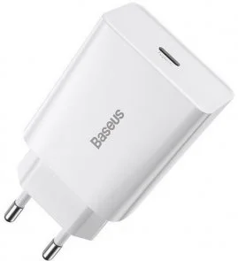 Фото: Зарядний пристрій Baseus Speed Mini Quick Charger 20W White (CCFS-SN02) № 2 | KTC