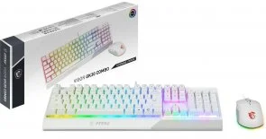 Фото: Комплект клавіатура+миша ігровий MSI Vigor GK30 Combo UA White (S11-04UA302-CLA) № 5 | KTC