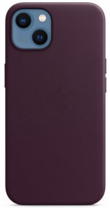 Чохол Apple for iPhone 13 - Leather Case with MagSafe Dark Cherry (MM143)