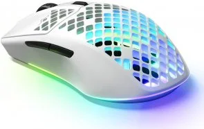 Фото: Миша SteelSeries Aerox 3 WL 2022 Snow White (62608) № 2 | KTC