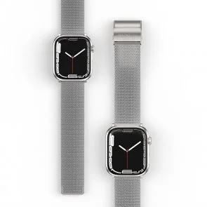 Фото: Ремінець AMAZINGthing for Apple Watch 49/45/44/42mm - Titan Metal Silver (ATS7TM45SV) № 5 | KTC