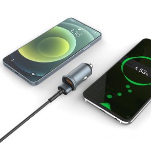  Зарядний пристрій ColorWay 2USB Quick Charge 3.0 Gray (CW-CHA036Q-GR)