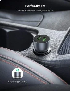 Фото: Автомобільний зарядний пристрій UGREEN CD213 36W Dark Blue (UGR-10144) № 2 | KTC