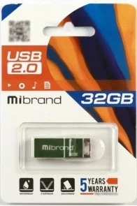 Фото: Флешка USB Mibrand Chameleon 32GB Light green (MI2.0/CH32U6LG) № 2 | KTC