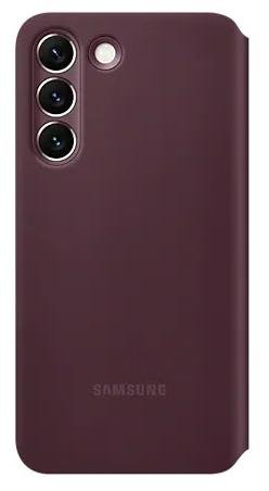 Чохол Samsung for Galaxy S22 - Smart Clear View Cover Burgundy (EF-ZS901CEEGRU)